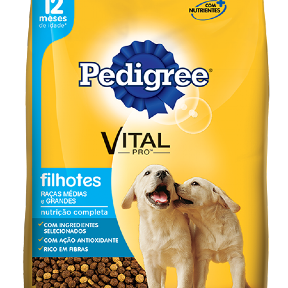 Ra o Pedigree Junior Filhotes Ra as M dias e Grandes 1kg