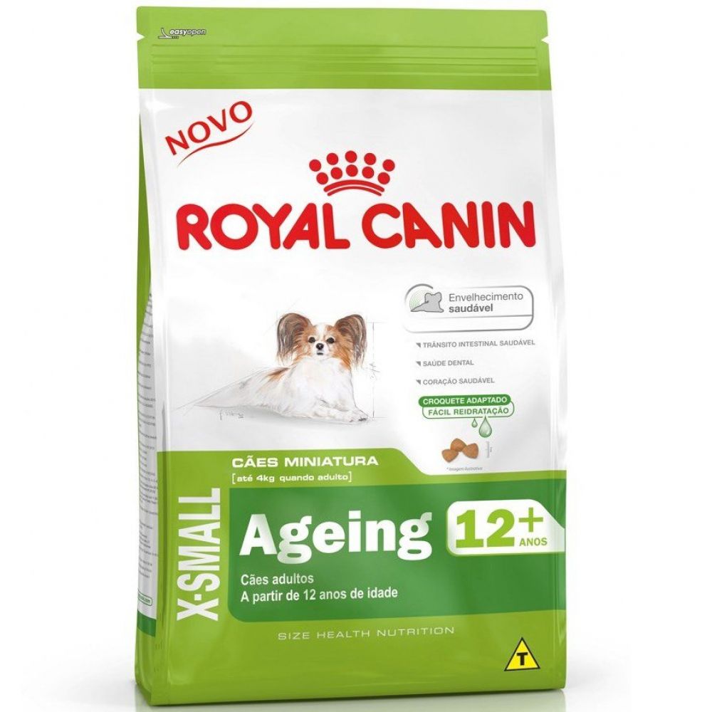 Ração Royal Canin X-Small Adulto 8+ para Cães Adultos e Idosos de