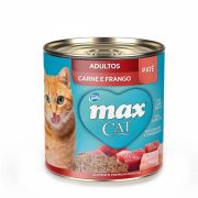 Alimento úmido Gatos Adultos Patê Carne & Frango Max