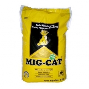 Mig-Cat Areia Higiênica para Gatos, Pássaros e Roedores 4Kg