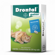 Drontal Gatos com 4 comprimidos