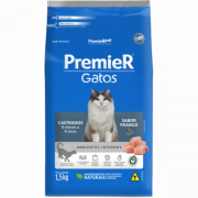 Ra&ccedil;&atilde;o PremieR Gatos Castrados at&eacute; 6 Anos Frango